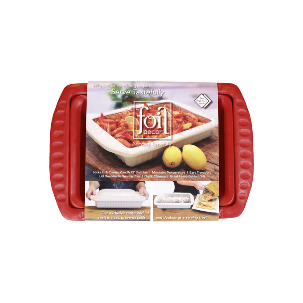 Red Serving Carrier For Foil Pans