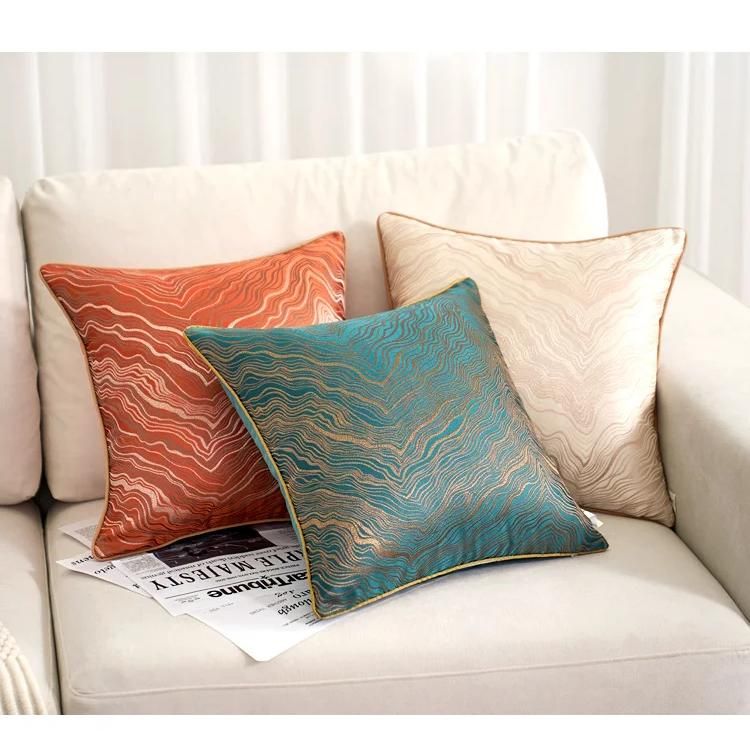 Luxury Wave Striped Cushion Cover