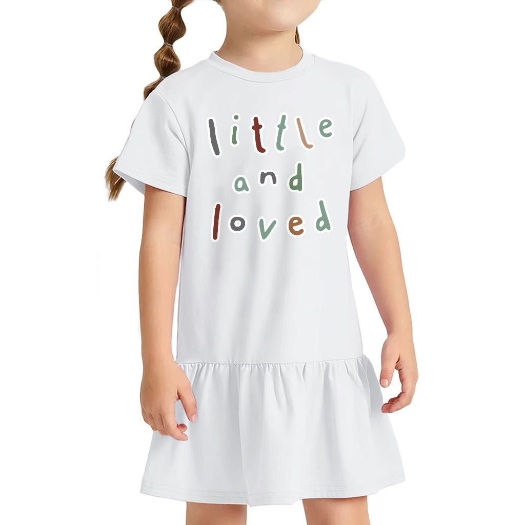 Little and Loved Toddler Rib Dress - Kawaii Girls' Dress - Themed Toddler Dress