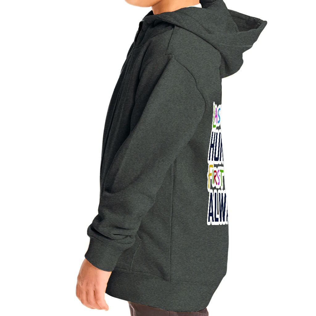 Always Hungry Toddler Full-Zip Hoodie - Best Funny Toddler Hoodie - Graphic Kids' Hoodie