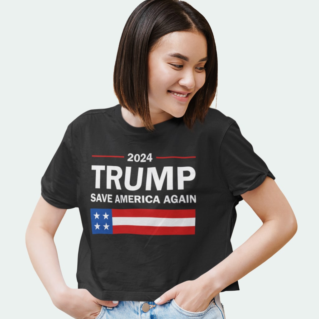 Women's Cropped Trump T-Shirt - Women Trump Merchandise