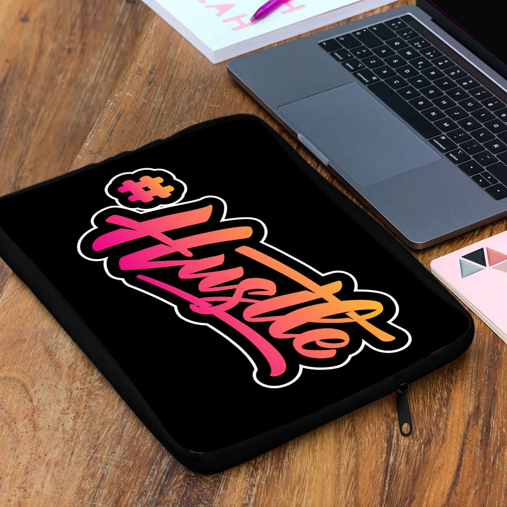 Hustle MacBook Air 14" Two-Sided Sleeve - Hashtag Laptop Sleeve - Cool MacBook Sleeve