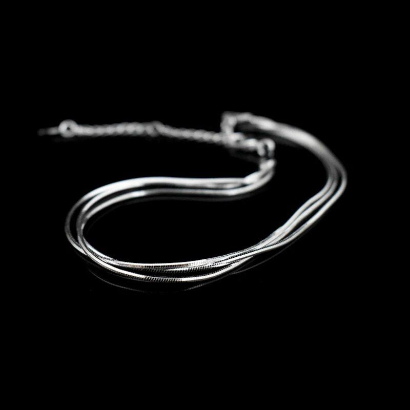 Sterling Silver Multilayer Anklet - Fashionable Foot Chain Bracelet for Beach & Casual Wear