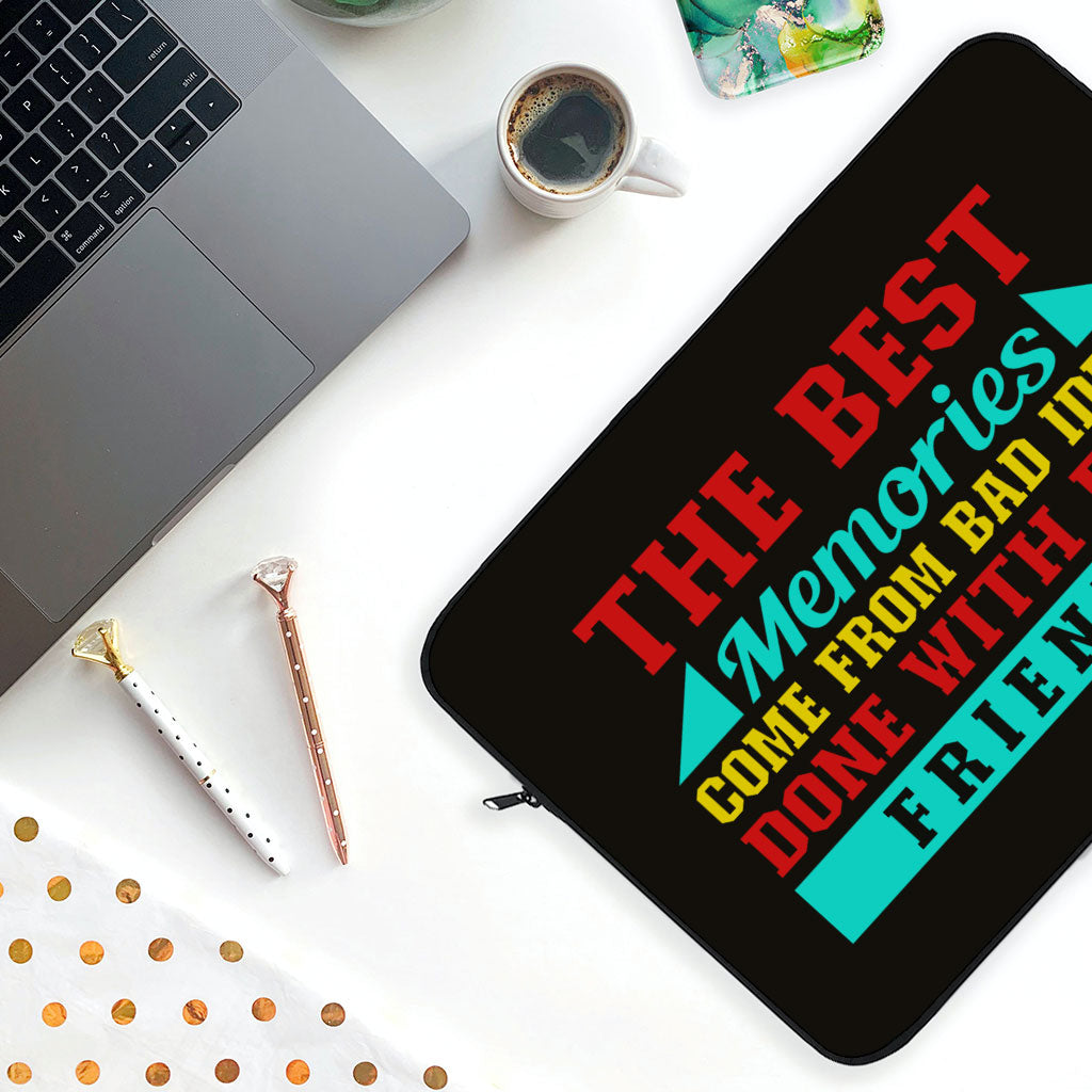 Best Friend Quotes MacBook Air 14" Sleeve - Funny Design Laptop Sleeve - Graphic MacBook Sleeve