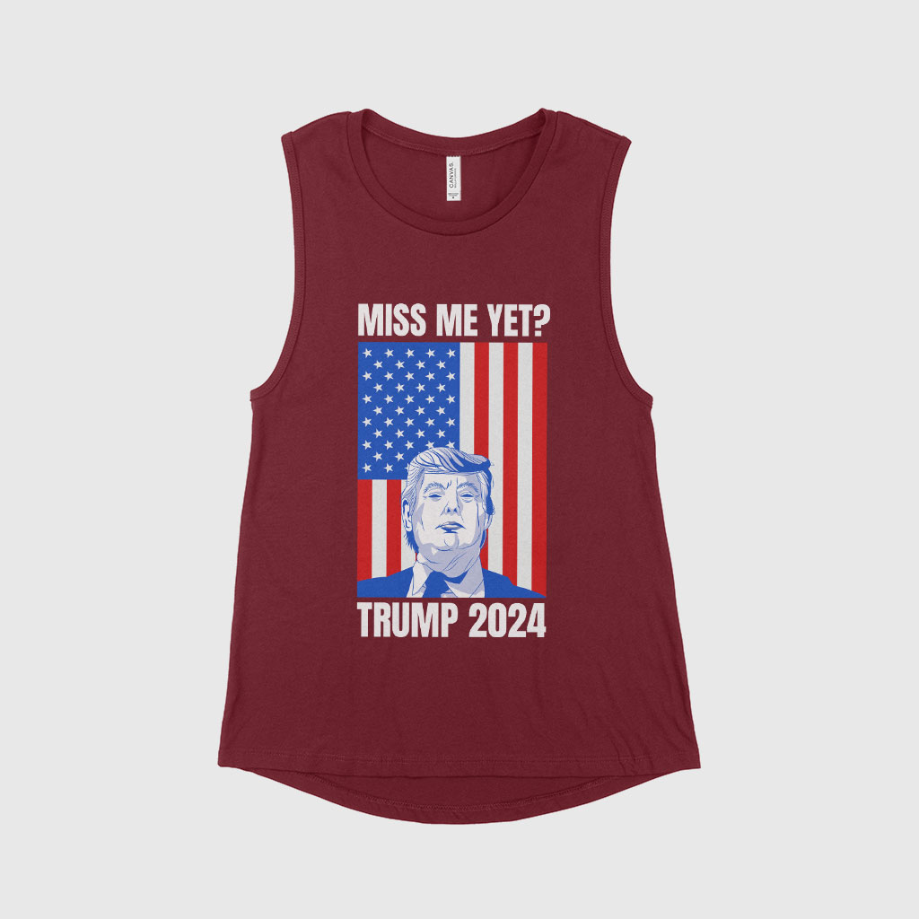 Women's Jersey Muscle Donald J Trump Tank