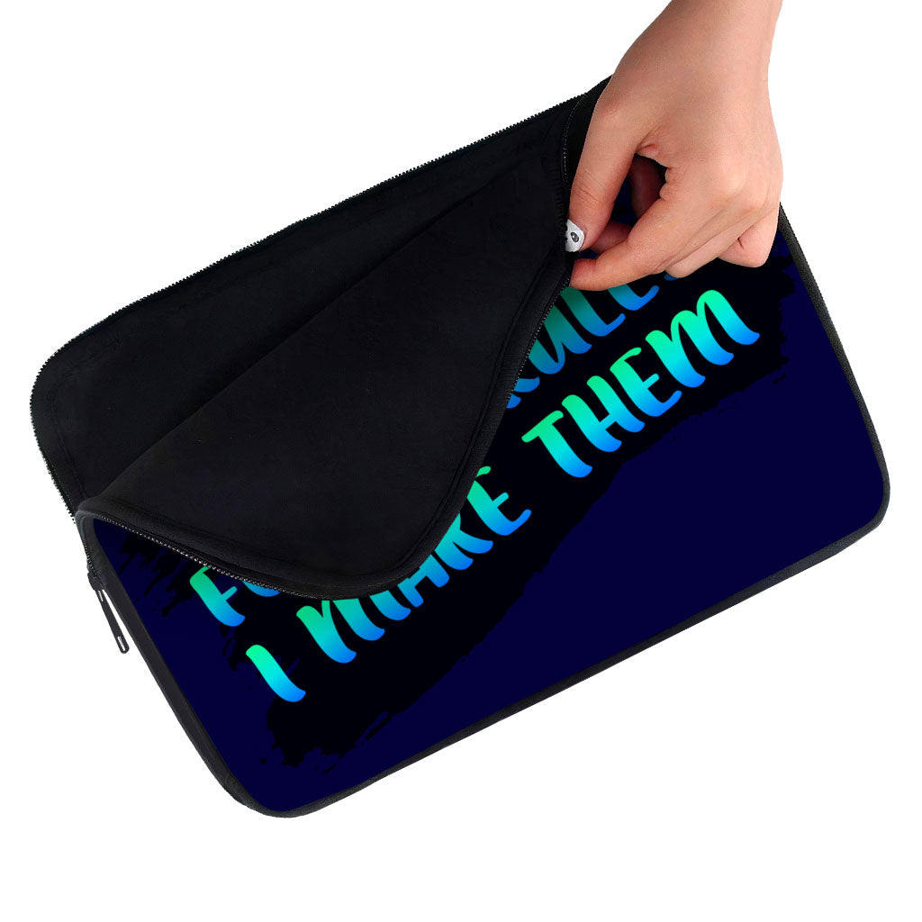 Cool Quote iPad Sleeve - Printed Tablet Sleeve - Themed Carrying Case