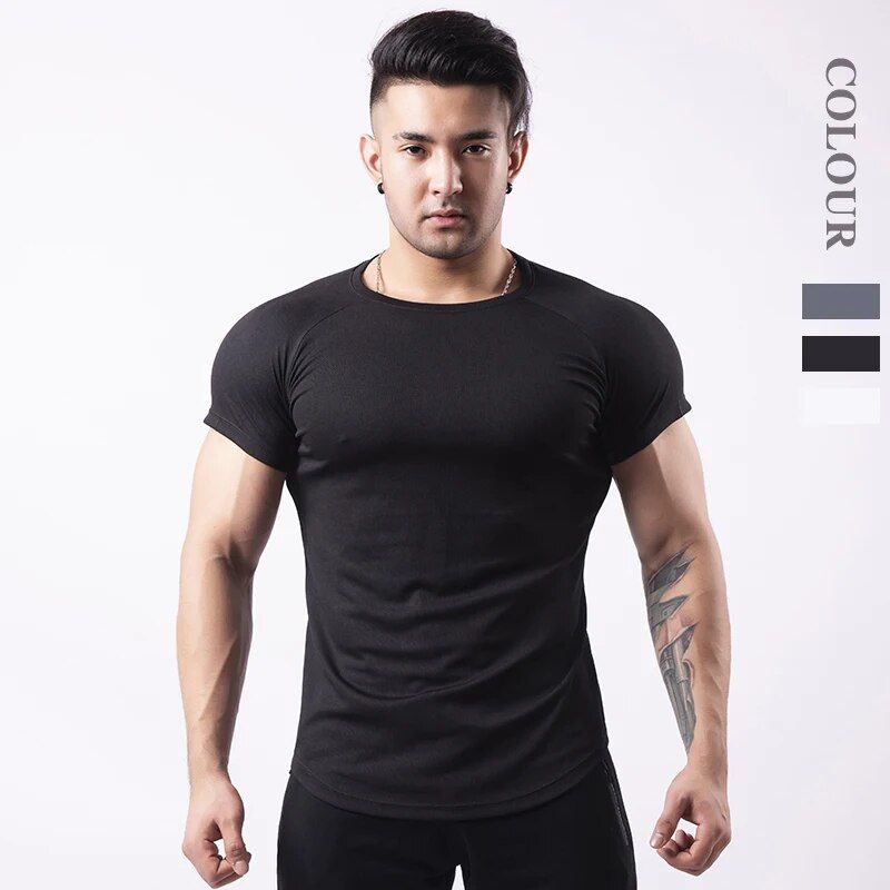 Men's Breathable Cotton Sports T-Shirt