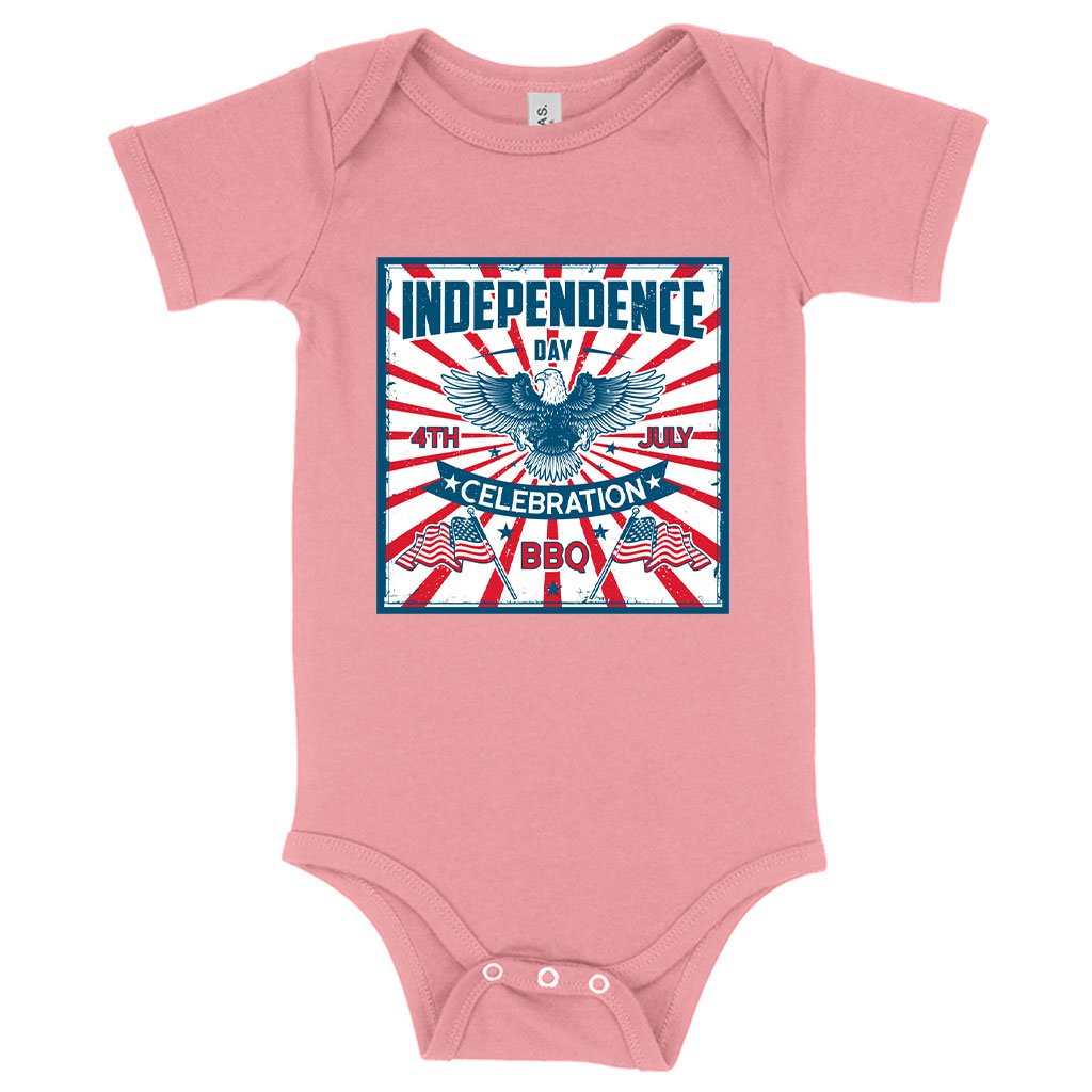 Baby Jersey Independence Day Celebration Onesie - Vintage Independence Day Onesie - Patriotic Onesie