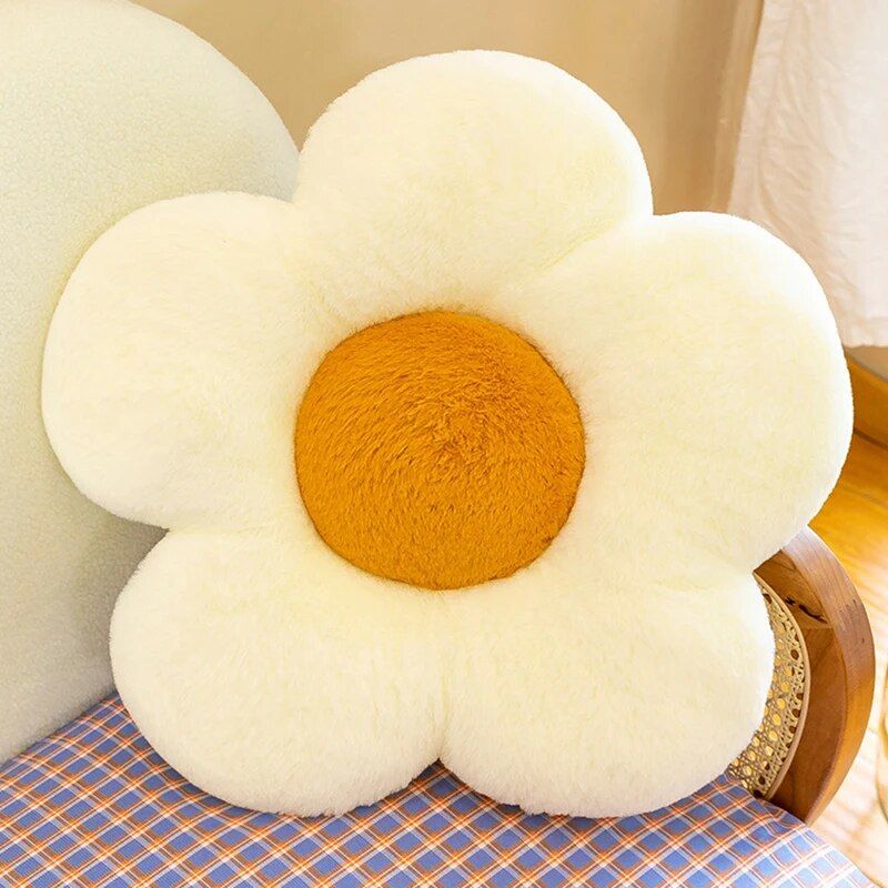 35cm Stuffed Daisy Flower Seat Cushion