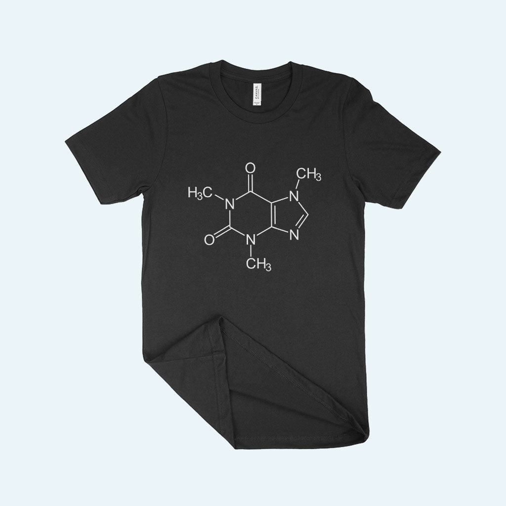 Caffeine Molecule Unisex Jersey T-Shirt Made in USA