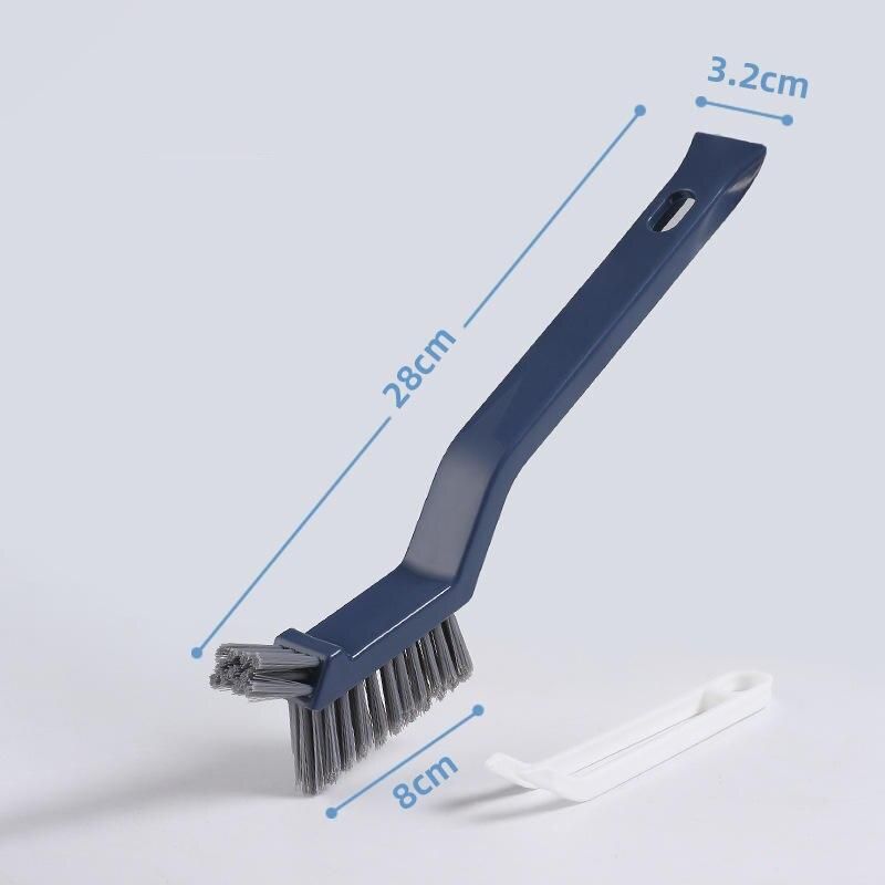 Versatile 2-in-1 Bathroom and Kitchen Gap Cleaning Brush