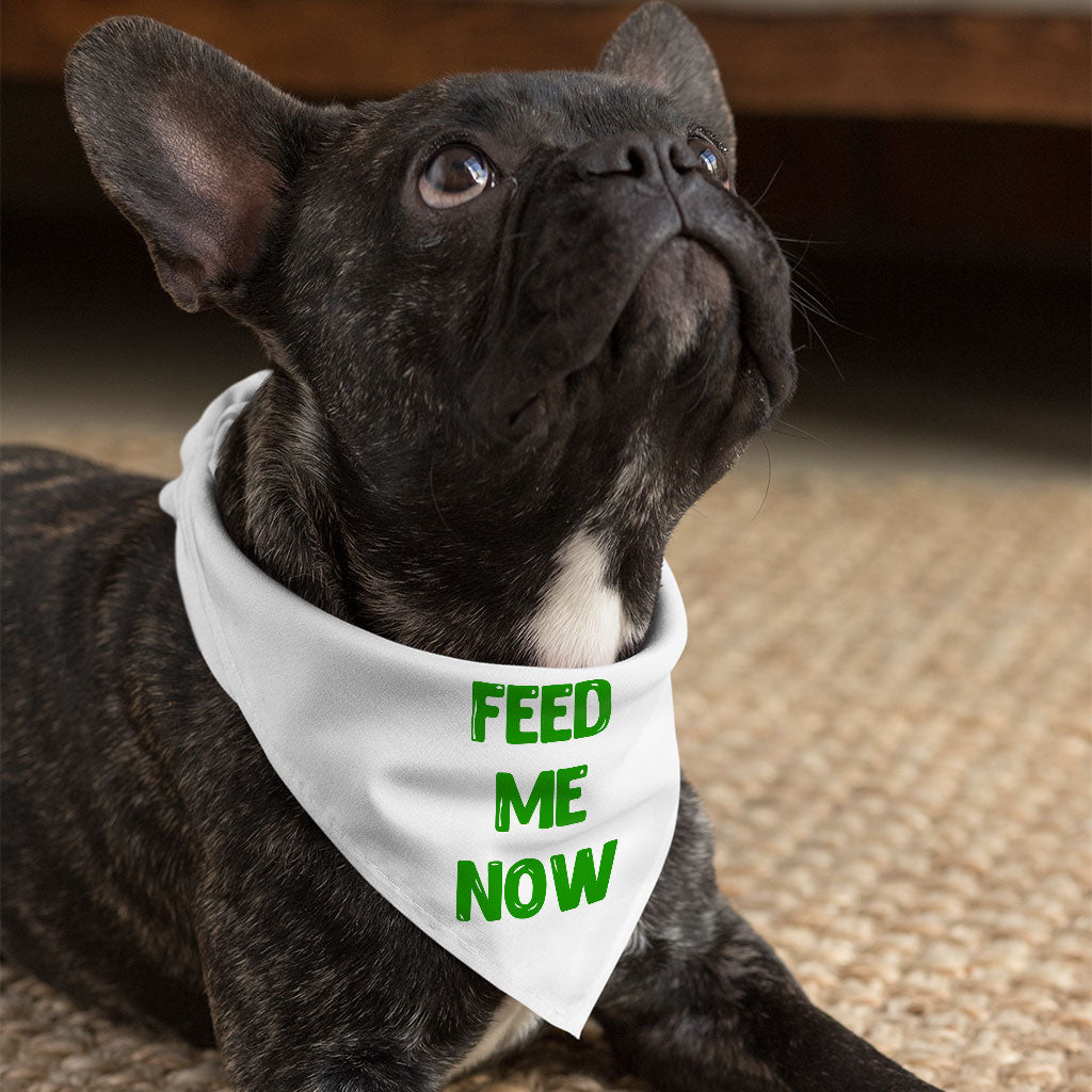 Feed Me Pet Bandana - Cool Dog Bandana - Best Design Pet Scarf