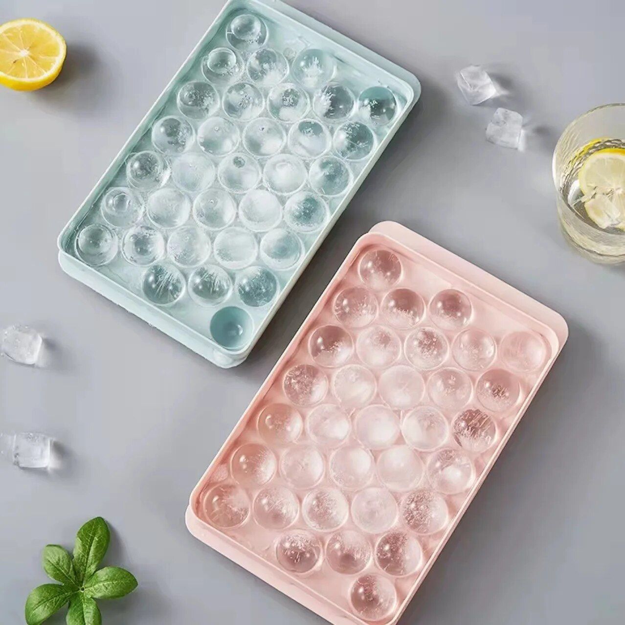 Versatile Ice Ball Maker for Whiskey & Popsicles