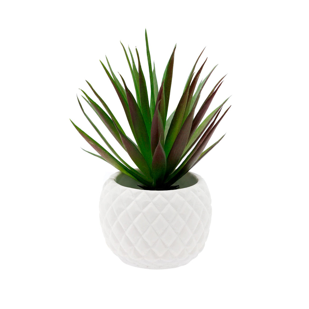 White Ceramic Pineapple Planter