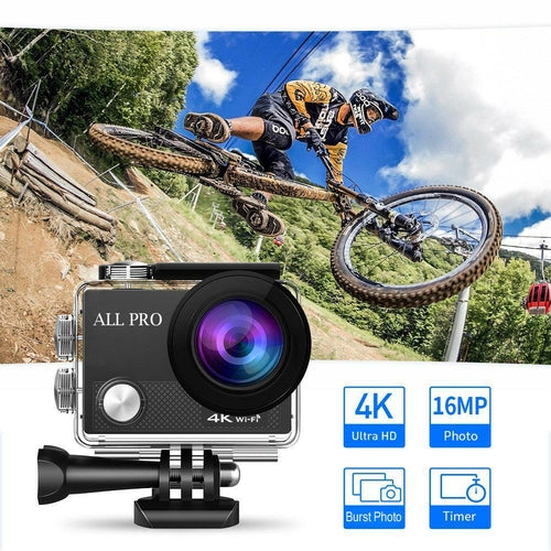 4K Action Pro Waterproof All Digital UHD Wi-Fi Camera + RF Remote