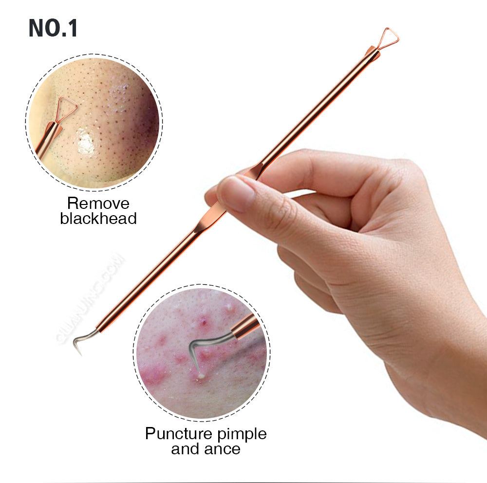 4pcs Anti Bacterial Double ended Acne Needle