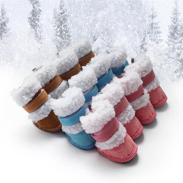 4pcs Set Winter pet dog Snow Boots puppy snowy - Zomdo Marketplace | Zomdo.com