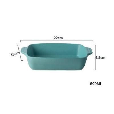 Chic Nordic-Style Binaural Ceramic Baking Dish