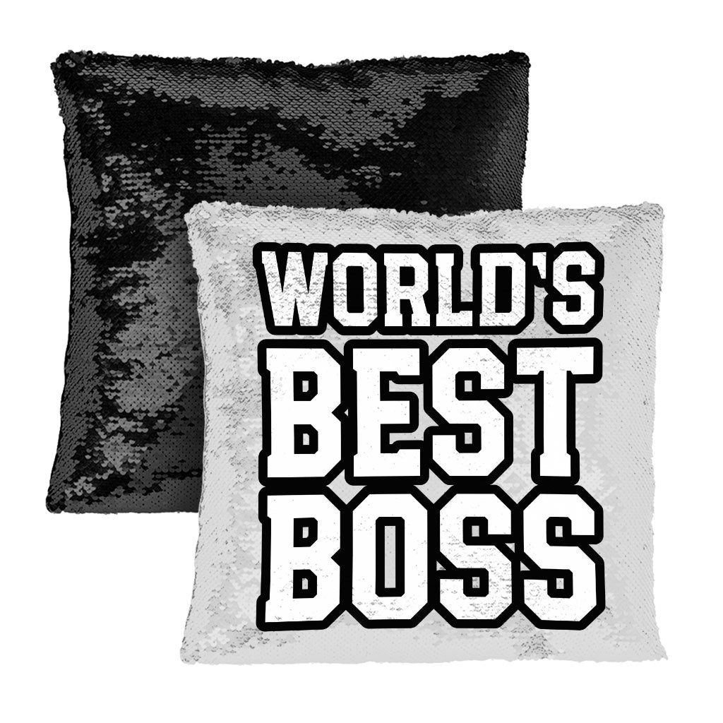 Boss Sequin Pillow Case - Gift Pillow Case - Cool Pillowcase