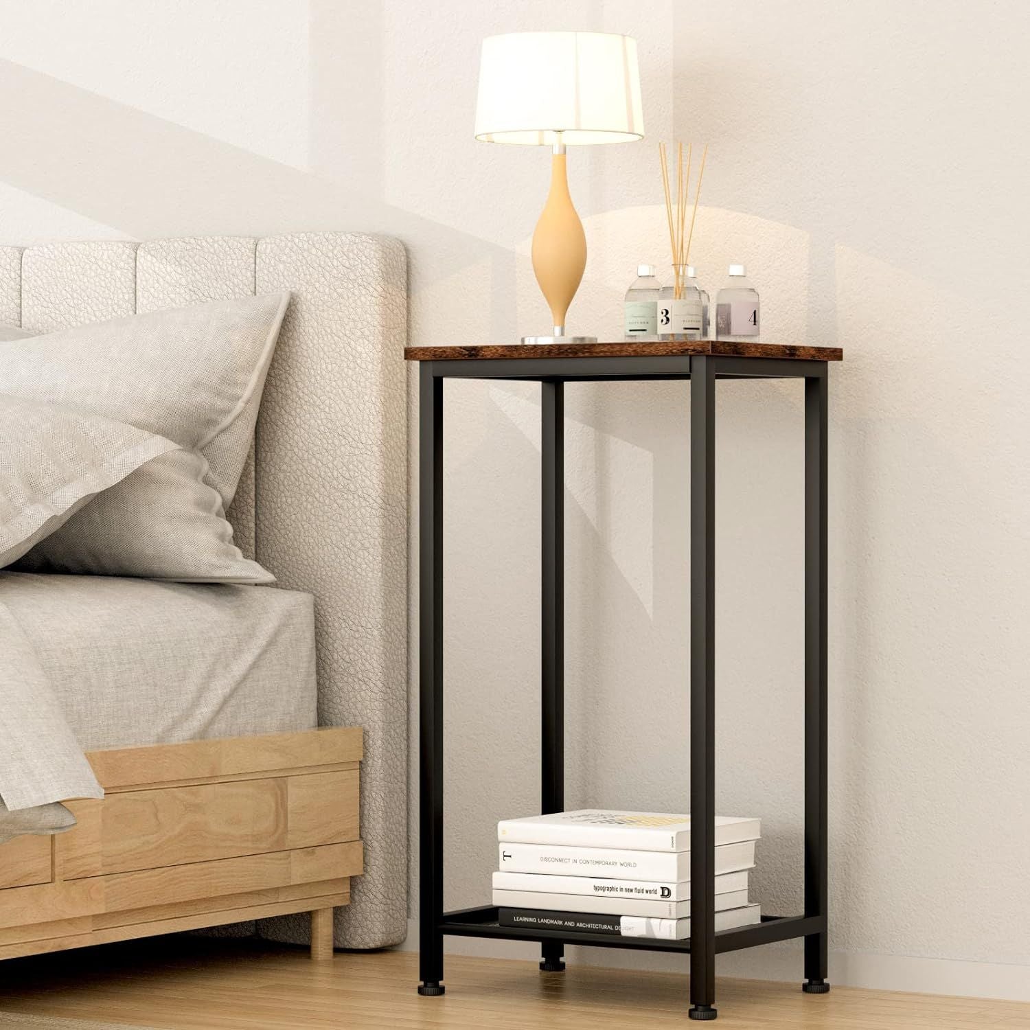 Versatile High-End Side Table with Storage Shelf