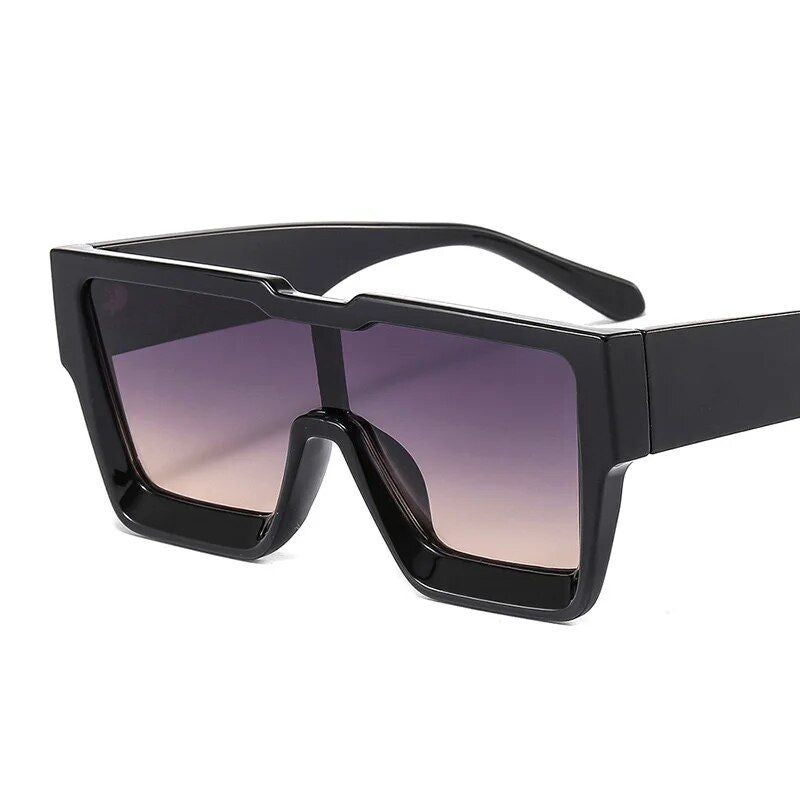 Oversized Square Sunglasses - Vintage Unisex Sunnies with UV400 Protection