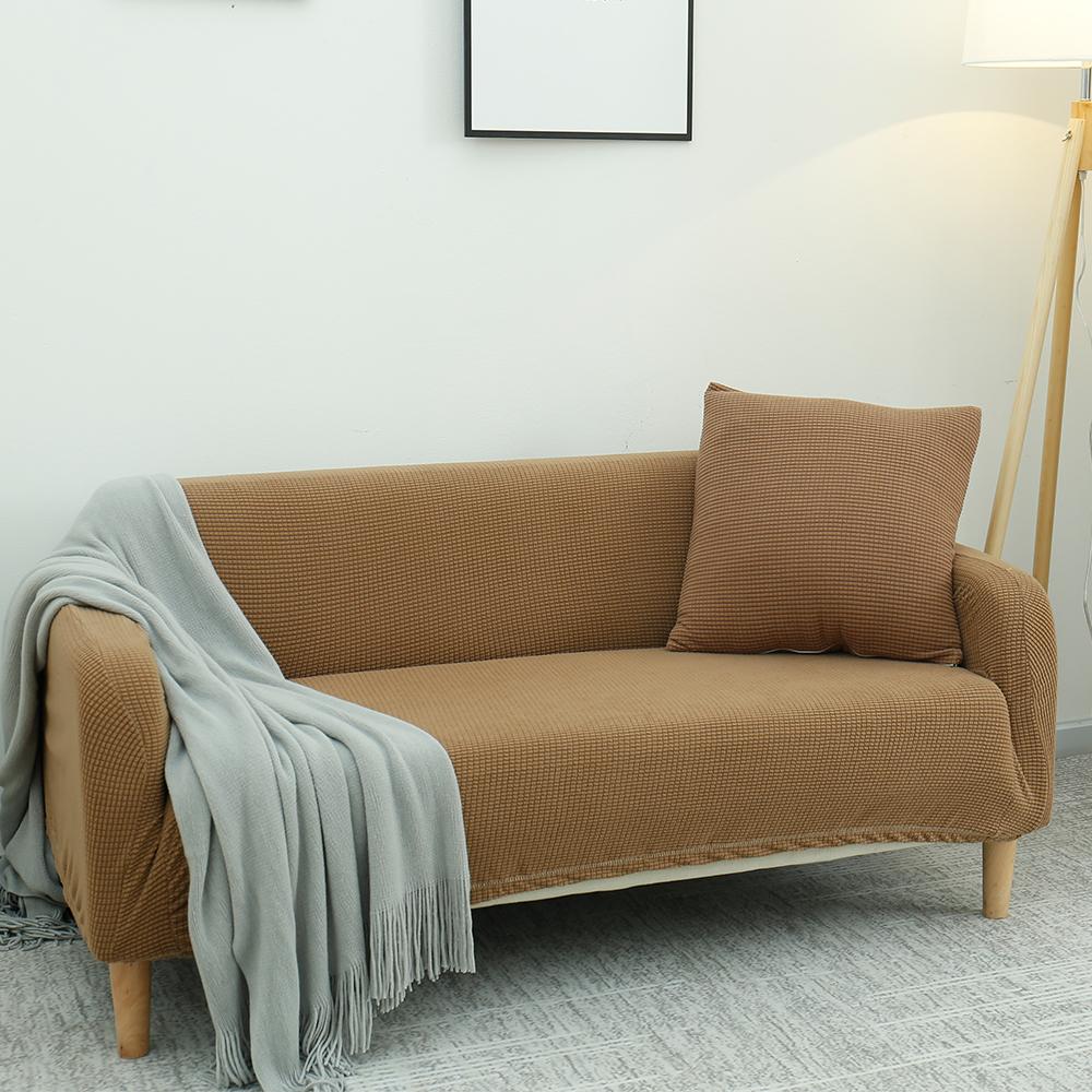 Small Square Pattern Knitted Sofa Cover Full Cover Furniture textiles