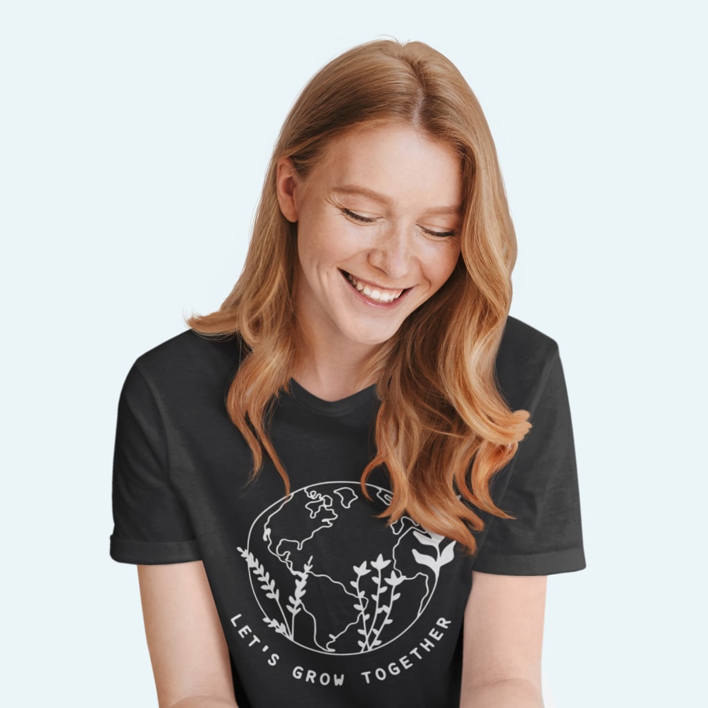 Let's Grow Together Unisex Jersey T-Shirt Made in USA