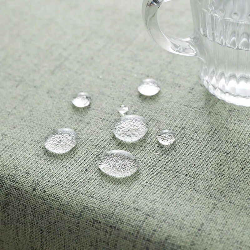 Elegant Cotton-Linen Blend Waterproof & Anti-Scald Tablecloth