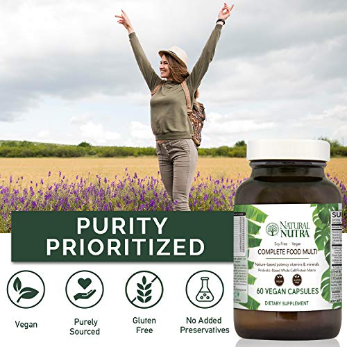 Natural Nutra Multivitamin and Mineral for Women and Men, One a Day Vitamin and Supplement, Vitamin B1, Calcium, Iron, Phosphorus, Vegetarian, Gluten-Free, 60 Easy to Swallow Tablets