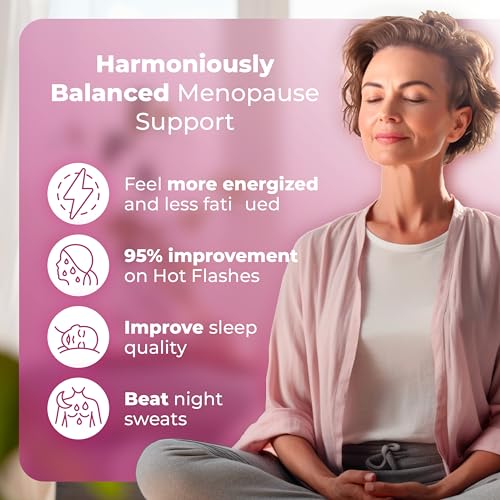 MenoHarmony Menopause Vitamins for Women Hormone Harmony - Estrogen Pills for Menopause Relief - Estrogen Replacement for Women Helps Ease Hot Flashes, Night Sweats, Renews Hormone Balance - 1 Bottle