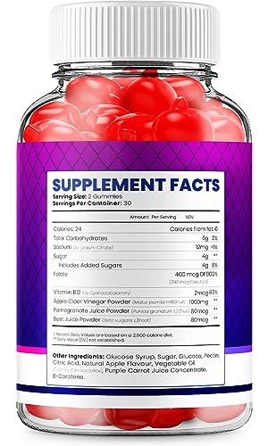 Keto Cider Fit ACV Gummies - Official - Keto CiderFit ACV Advanced Formula Shark Plus Tank Apple Cider Vinegar Dietary Supplement B12 Beet Root Juice Men Women (60 Gummies)