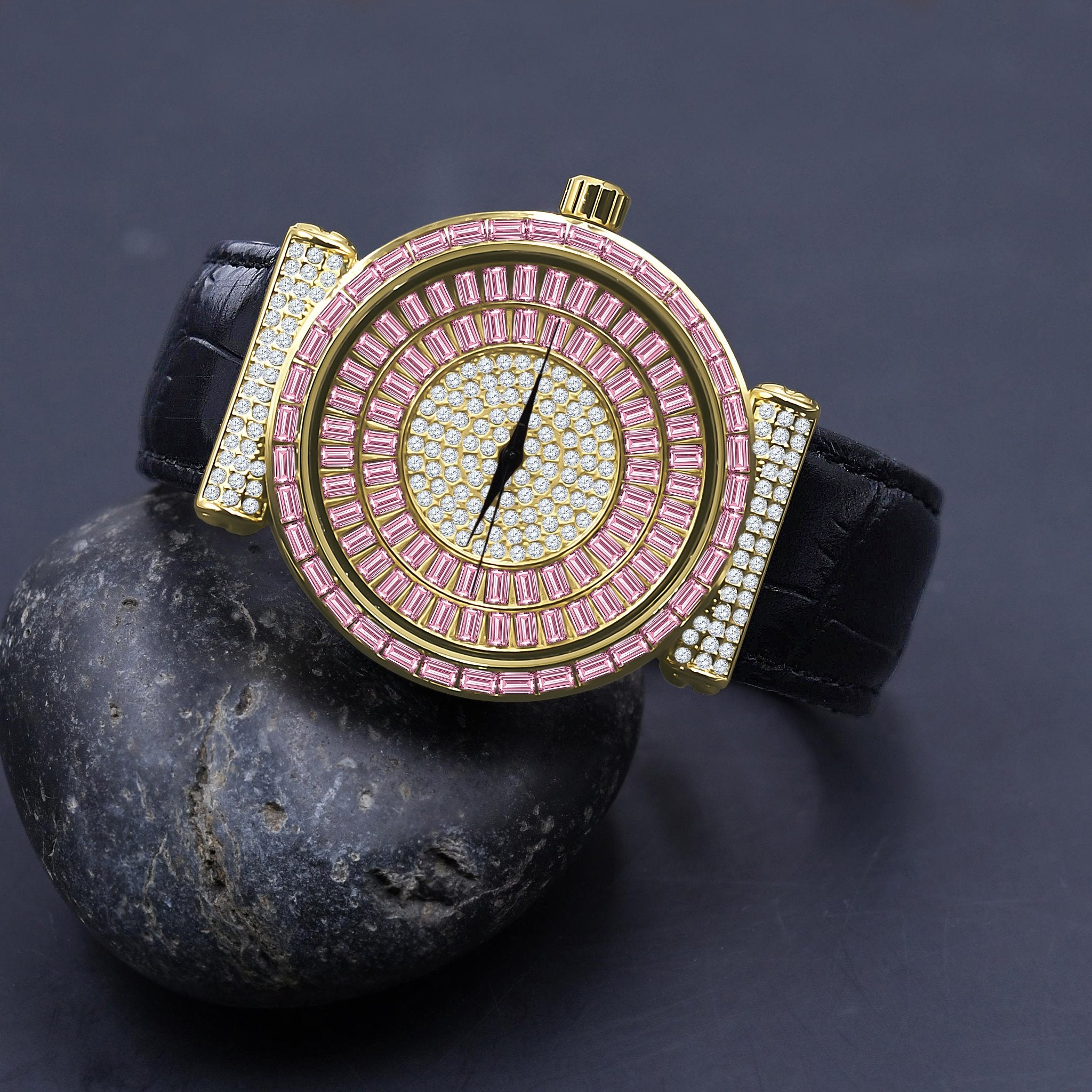 Plaltial Bling Leather Watch | 51103550 | Lilac Quartz