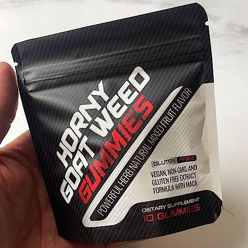 Horny Goat Weed Gummies for Men - Horny Goat Weed for Energy, 10 Count