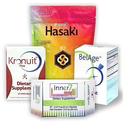 Sanki Global Pack Dietary Supplements Kronuit, Belage, Inner 7 and Hasaki (Hasaki Vanilla)