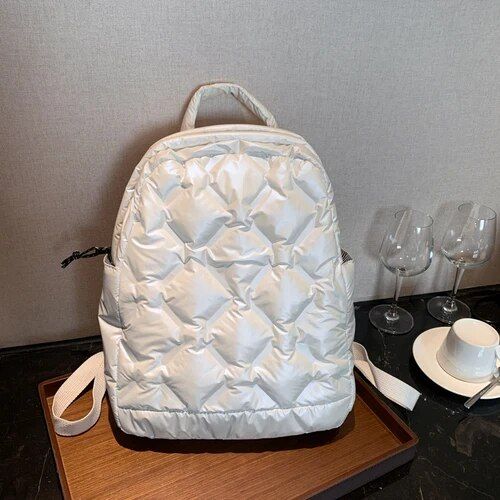 Ultralight Winter Warm Fashion Backpack - Lightweight Travel & School Bag for Women