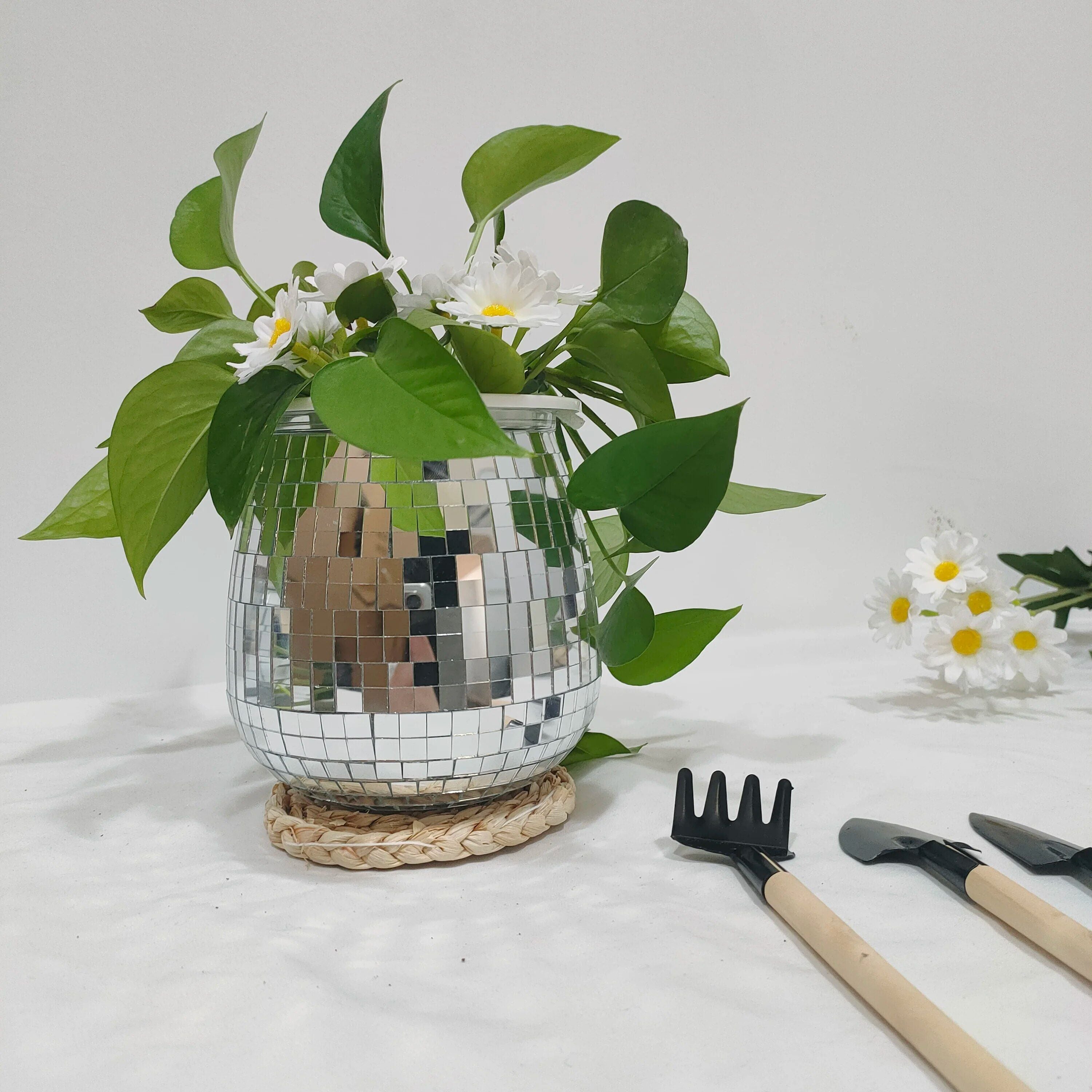 Bohemian Chic Self-Watering Disco Ball Planter