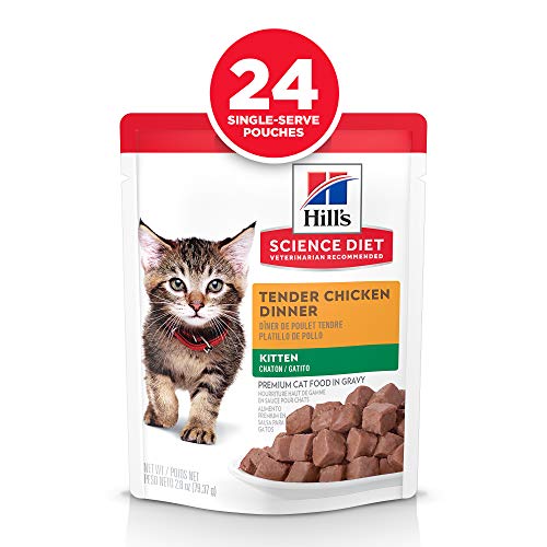 Hill's Science Diet Kitten Wet Cat Food, Chicken Recipe, 2.8 Ounce (Pack of 24)