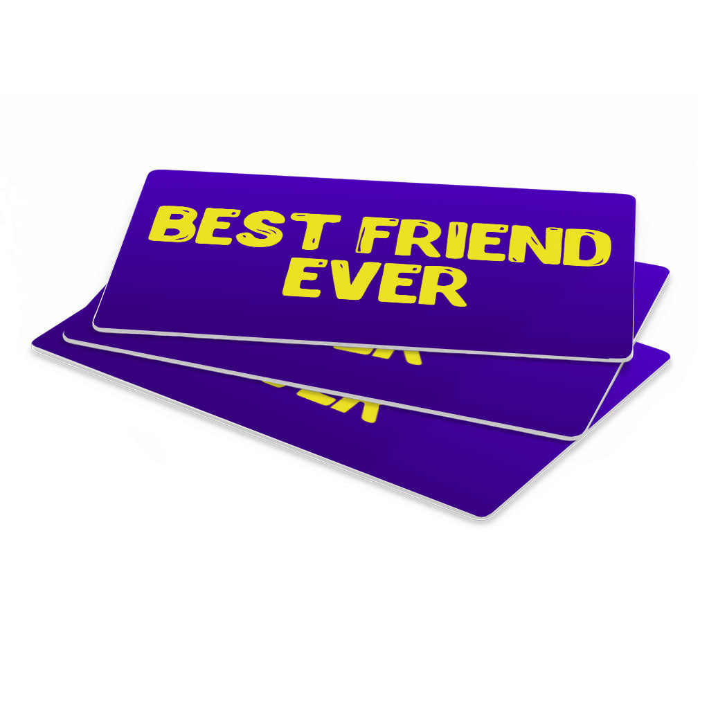 Best Friend Ever Pet Food Mat - Cute Design Anti-Slip Pet Bowl Mat - Best Print Pet Feeding Mat