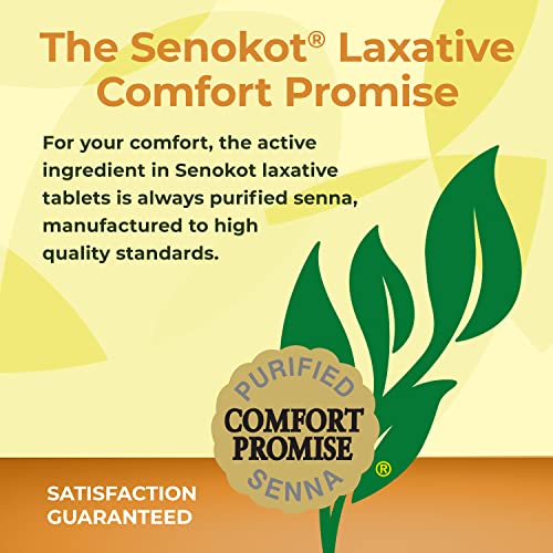 Senokot Extra Strength Natural Vegetable Laxative for Gentle Overnight Relief Occasional Constipation, 36 Count