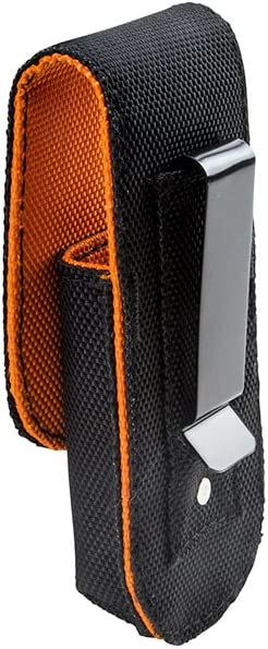 Klein Tools 5248 Tradesman Pro Knife Holder with Metal Clip and Magnetic Flap, Holster Made of 1680d Ballistic Weave Material