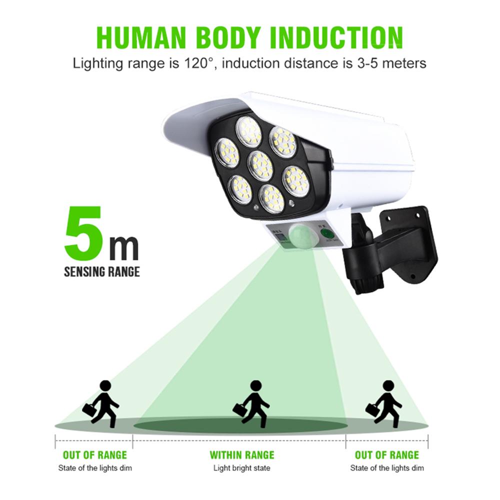 Solar Powered Light Security Simulation Fake Dummy Camera Solar Light