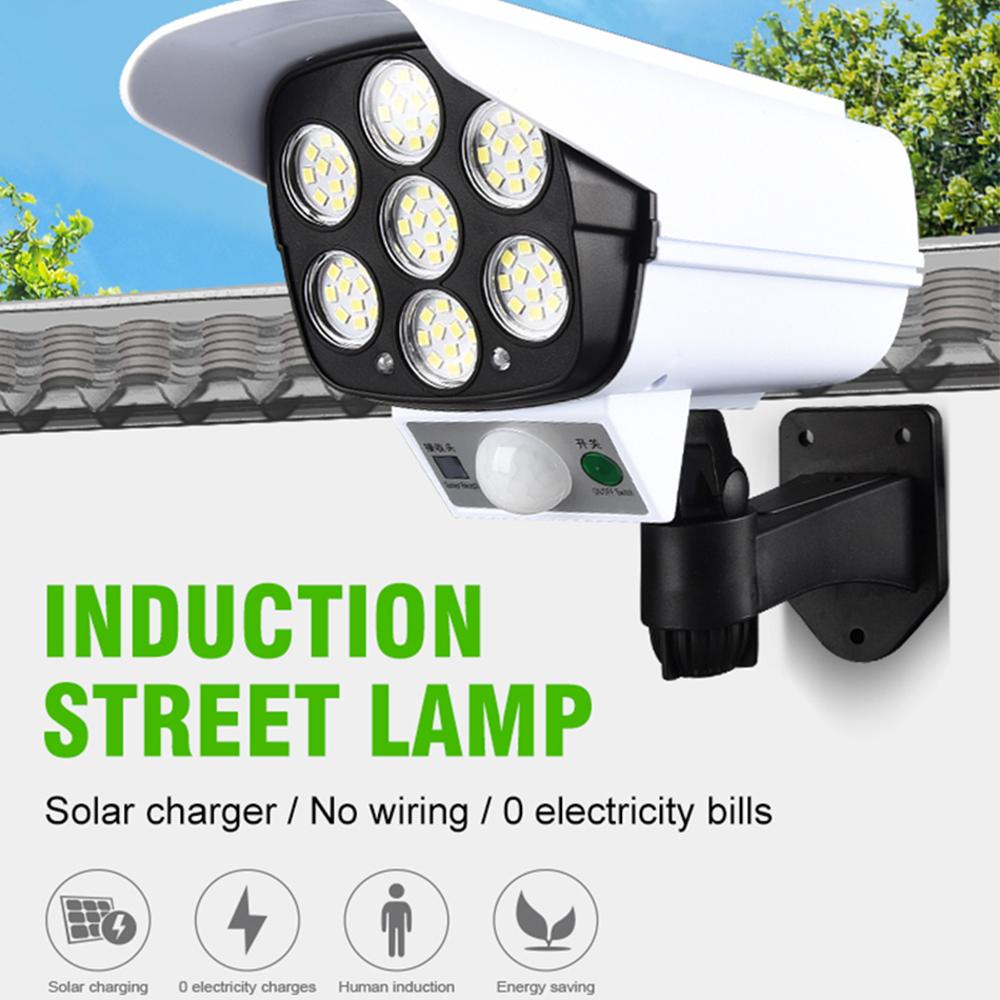 Solar Powered Light Security Simulation Fake Dummy Camera Solar Light