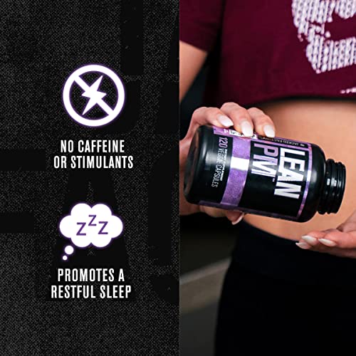 Lean PM Night Time Body Support and Sleep Aid Supplement - Sleep Support and Body Recomposition for Men and Women - 120 Veggie Capsules