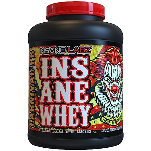 Insane Labz Insane Whey,100% Muscle Building Whey Protein, Post Workout, BCAA Amino Profile, Mass Gainer, Meal Replacement, 5lbs, 60 Srvgs (Packaging May Vary) (Chocolate Peanut Butter)