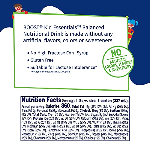 Boost Kid Essentials 1.5 with Fiber, Vanilla Vortex