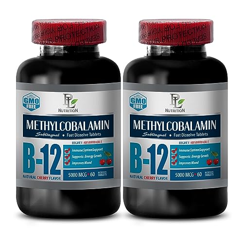 vitamin b12 pills - VITAMIN B-12 METHYLCOBALAMIN VITAMIN 5000 - Vitamin B12, skin support pills, metabolism support b12 pills, immune support pills, energy boosting pills, mood enhancer- 2 Bot 120Tab