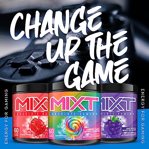 MIXT Energy Supplement, Designed for Energy and Focus, 8 Hour Energy Drink, Awesome Taste, Gaming Energy, Keto Approved (60 Servings, Fresh Lemonade)