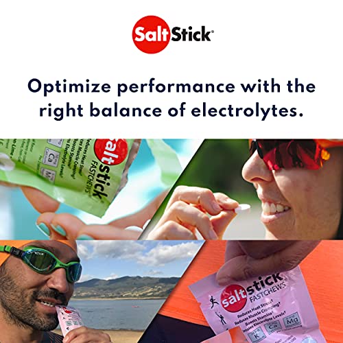 SaltStick FastChews Chewable Electrolyte Tablets | Salt Tablets for Runners and Endurance Sports Nutrition | Hydration Electrolyte Chews | Vegan | Tropical Mango | 60 Tablets