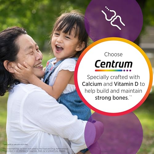 Centrum Silver Women's Multivitamin for Women 50 Plus, Multivitamin/Multimineral Supplement with Vitamin D3, B Vitamins, Non-GMO Ingredients, Supports Memory and Cognition in Older Adults - 200 Ct