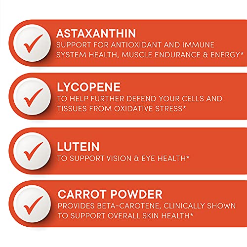 Purity Products AstaFX Plus - Astaxanthin Super Formula - 30 Day Supply from Supports Endurance - Promotes Healthy Skin - Supports Visual Health - Up to 6,000 Times More Powerful Than Vitamin C